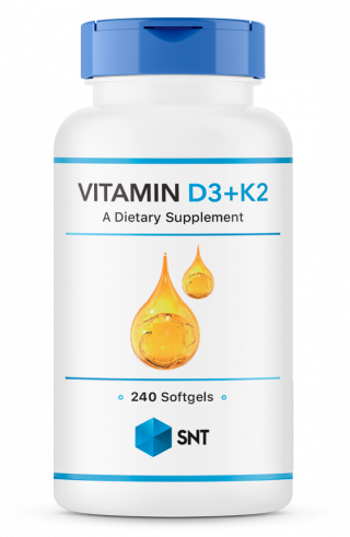 SNT Vitamin D3 + K2 2000 IU, 240 капсул