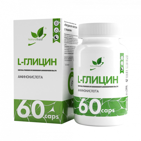 Natural Supp Натуралсап капсулы с глицином, 60 капсул