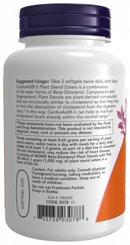 NOW Beta-Sitosterol Plant Sterols, Бета-Ситостеролы Фитостеролов, 90 капсул