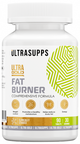Ultrasupps Ultra Gold Fat burner, Ультра Голд Фэт бернер, 90 таблеток