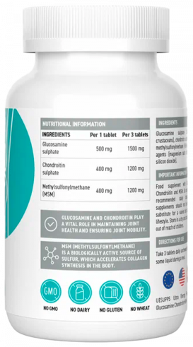 Ultrasupps Glucosamine Chondroitin MSM Flex Formula, Глюкозамин Хондроитин МСМ Флекс Формула, 90 таблеток