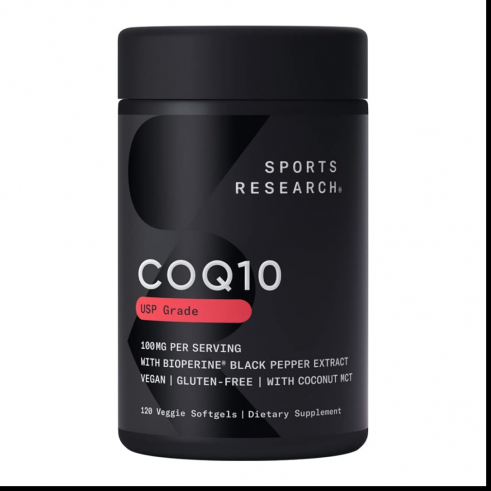 Sports Research CoQ10 100mg, 120 вег.гель.капс