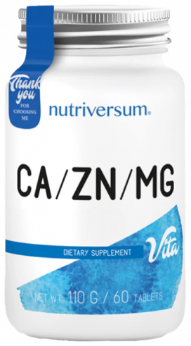 Nutriversum CA/ZN/MG, Кальций/Цинк/Магний, 60 таблеток