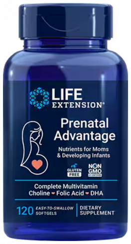Life Extension Prenatal Advantage, Пренаталь Адвантадж, 120 капсул