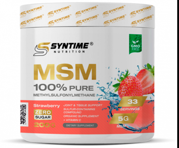 Syntime Nutrition MSM 100% Pure, 200 грамм