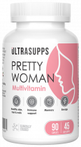 Ultrasupps Pretty Woman Multivitamin, Прити Вумен Мультивитамин, 90 капсул