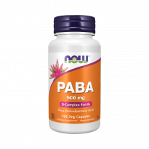 NOW PABA 500 mg, Парааминобензойная кислота (PABA), 100 капсул